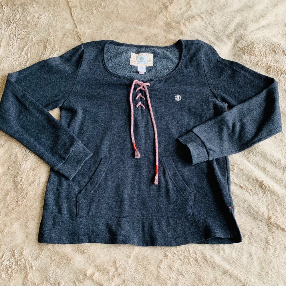 Cozy tie front chic sweater